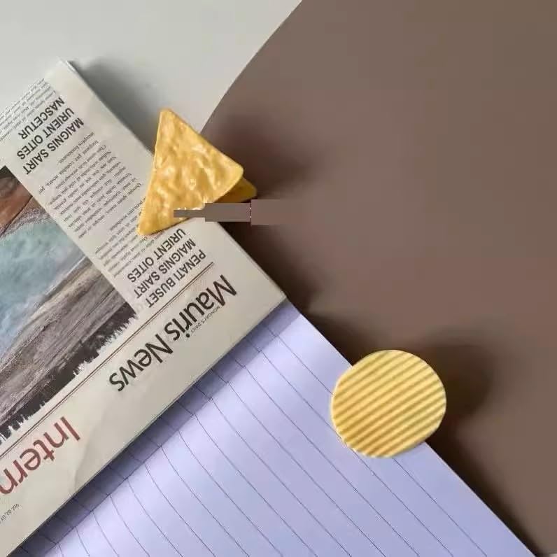 12 Pack Creative Potato Chip Shape Bag Clips, Fun Snack Seal Clips for Chips, Coffee Bags, Bread, Food Storage, Cute Cartoon Style