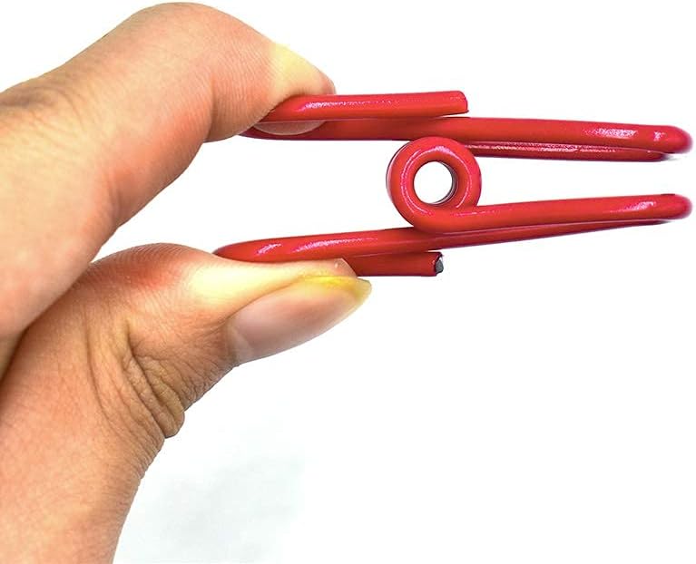16-Pack Utility PVC-Coated Steel Clips | 2-Inch Chip Bag Clips, Random Color, for Food, Clothes & Papers